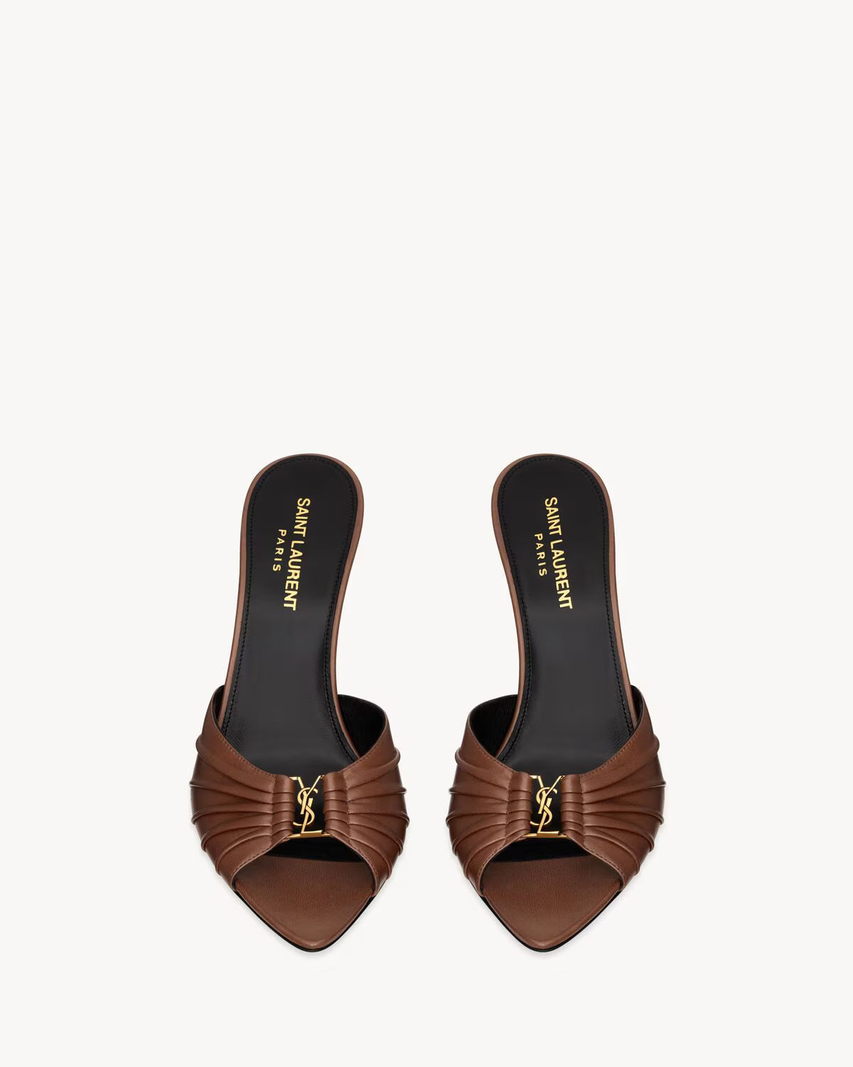 BABYLONE mules in smooth leather