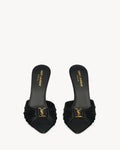 BABYLONE mules in smooth leather