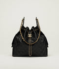 Medium 25 Hobo Bag Gold Tone Metal
