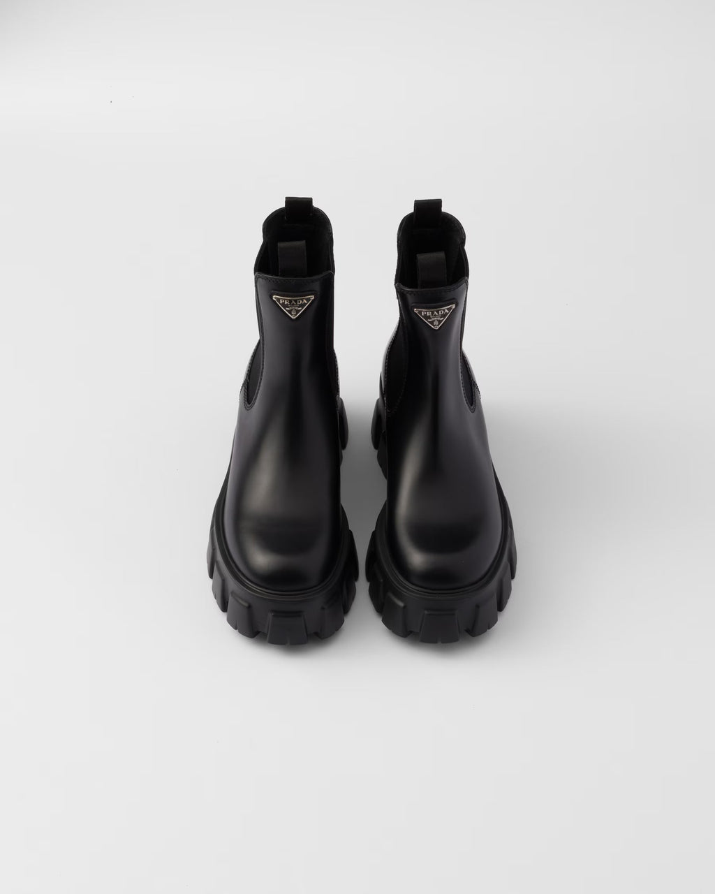 Monolith brushed leather booties