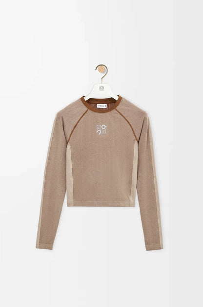 Long sleeve top in technical jersey