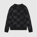 Wool Sweater with Gg Intarsia