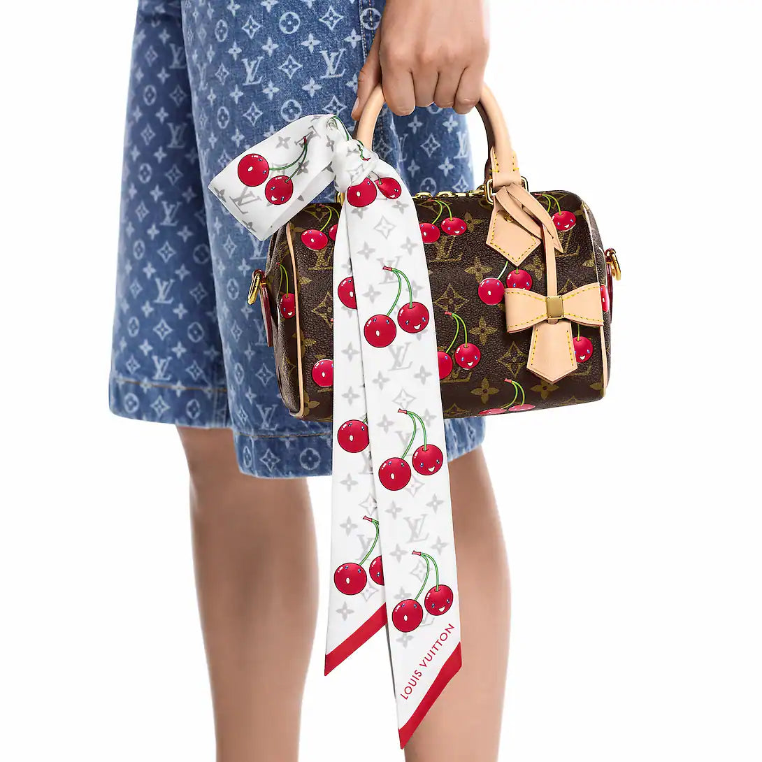 LV x TM Monogram Cerise Bandeau With Box
