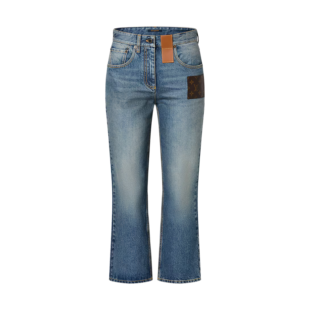 LV Monogram Patch Jeans