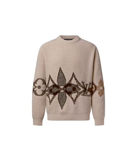 Graphic Knitted Crewneck - For Men LV